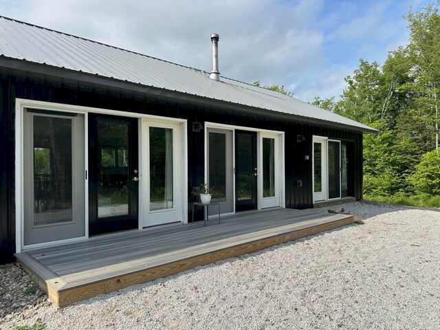 599 Mile Square Rd, Avon, ME 04966 - back of property featuring a metal roof