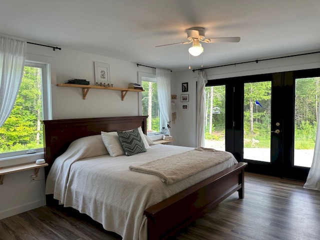 599 Mile Square Rd, Avon, ME 04966 - bedroom featuring access to exterior and multiple windows