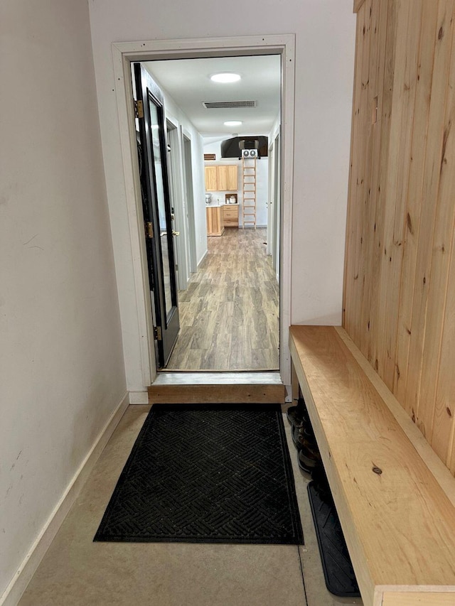 599 Mile Square Rd, Avon, ME 04966 - mudroom featuring baseboards