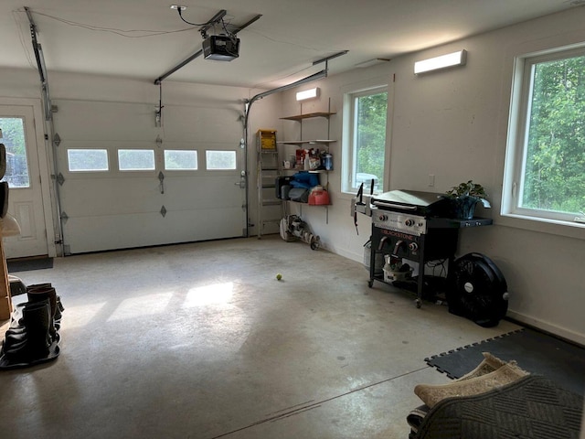 599 Mile Square Rd, Avon, ME 04966 - garage featuring a garage door opener