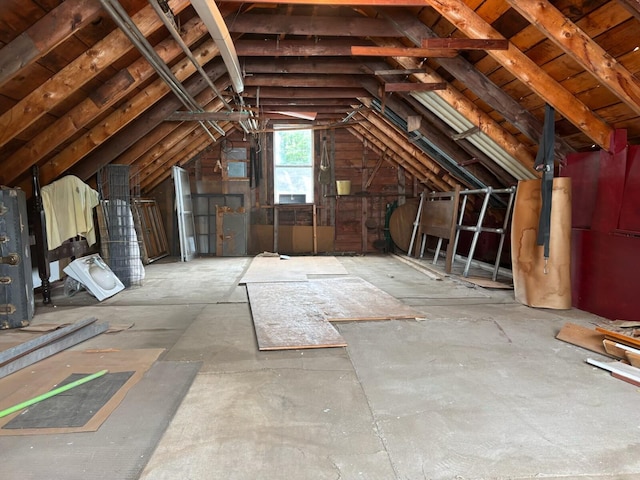 41 York St, Millinocket, ME 04462 - view of unfinished attic