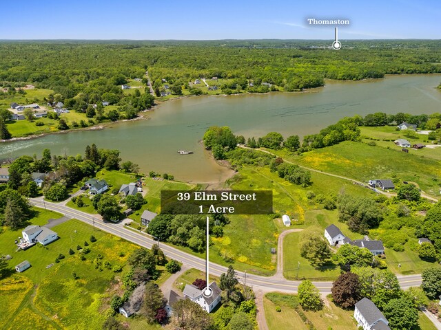 39 Elm St, South Thomaston, ME 04858 - drone / aerial view of a forest and a large body of water