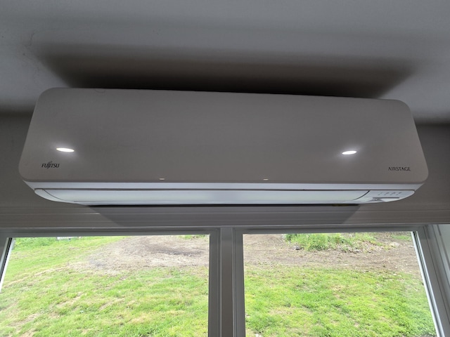 1083 N Rd, Newburgh, ME 04444 - detailed view of a wall mounted AC