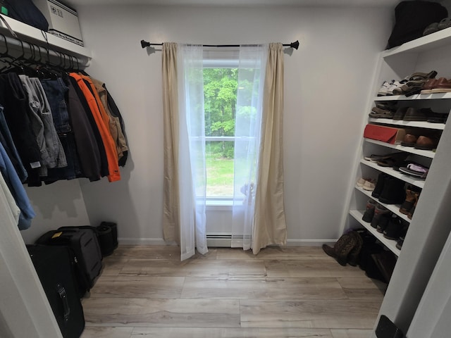 1083 N Rd, Newburgh, ME 04444 - walk in closet featuring light wood-style flooring