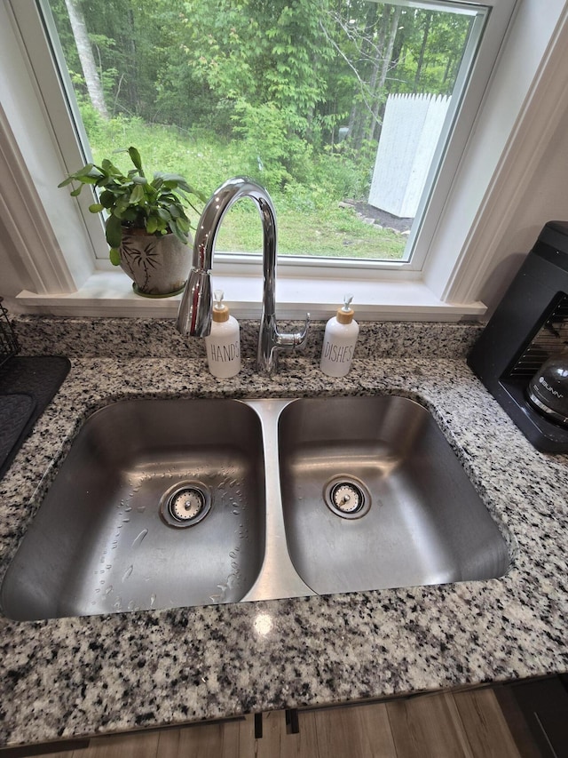 1083 N Rd, Newburgh, ME 04444 - kitchen view of a sink and stone countertops