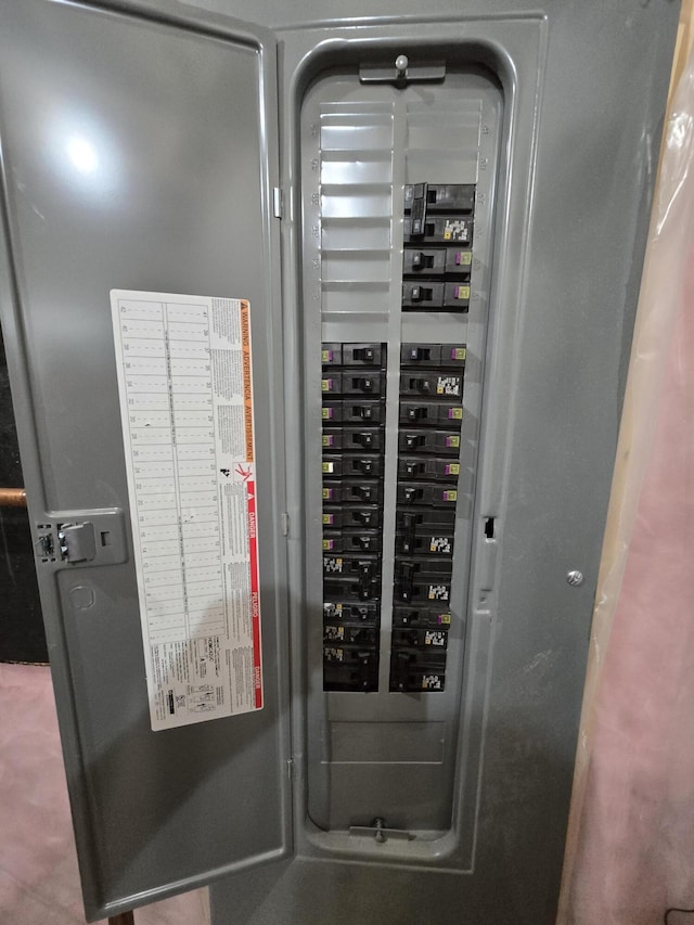 1083 N Rd, Newburgh, ME 04444 - utility room featuring electric panel