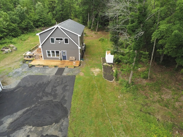 1083 N Rd, Newburgh, ME 04444 - view of subject property with a heavily wooded area