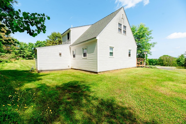 365 Waterville Rd, Skowhegan, ME 04976 - view of property exterior with a yard and roof with shingles