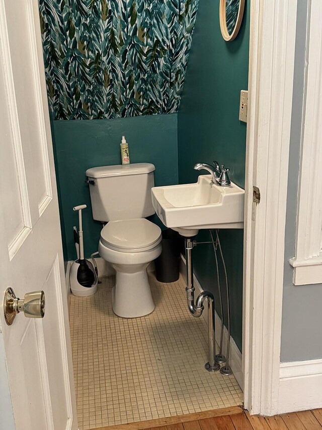 19 Union St, Hallowell, ME 04347 - bathroom featuring toilet and a sink