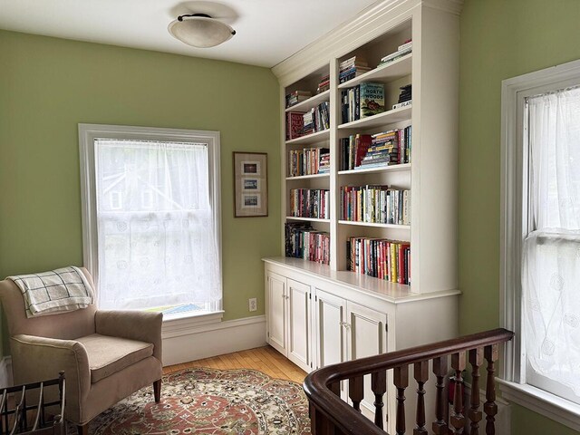 19 Union St, Hallowell, ME 04347 - living area featuring light wood-type flooring
