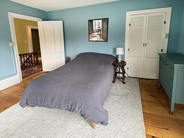 19 Union St, Hallowell, ME 04347 - bedroom with wood finished floors and a closet