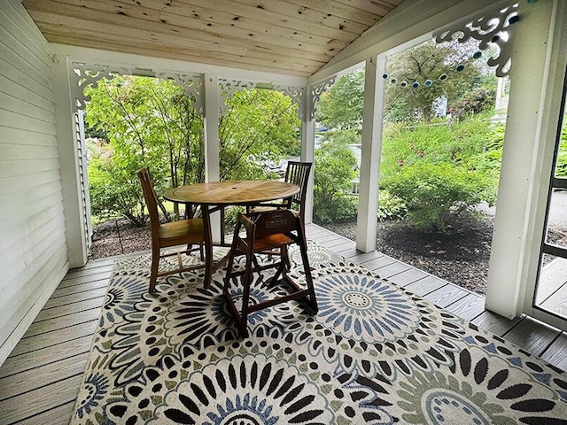 19 Union St, Hallowell, ME 04347 - sunroom with plenty of natural light and vaulted ceiling