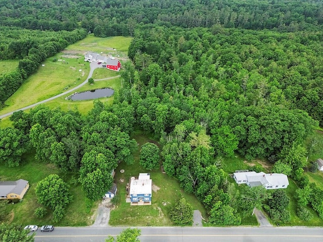 171 Bassett Rd, Winslow, ME 04901 - aerial view of property and surrounding area with a forest