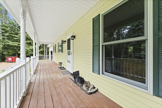 14 Moody Pond Rd, Windsor, ME 04363 - view of wooden porch