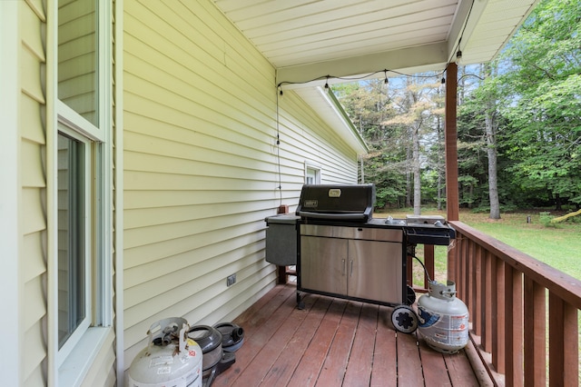 14 Moody Pond Rd, Windsor, ME 04363 - deck with view of scattered trees