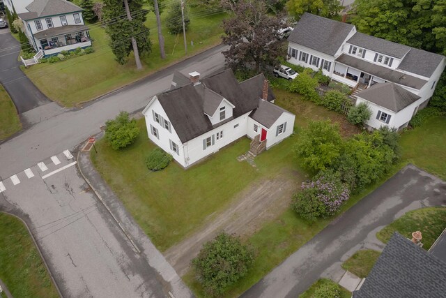 37 Central St, Hallowell, ME 04347 - drone / aerial view