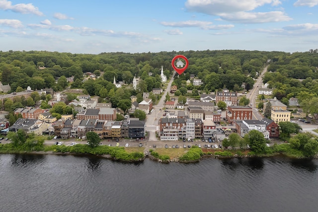 37 Central St, Hallowell, ME 04347 - aerial view of a large body of water