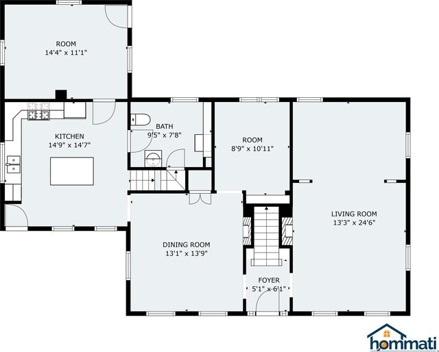 37 Central St, Hallowell, ME 04347 - view of property floor plan