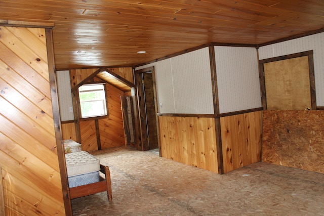 1100 Shin Pond Rd, Mount Chase, ME 04765 - bonus room with wood ceiling and wooden walls