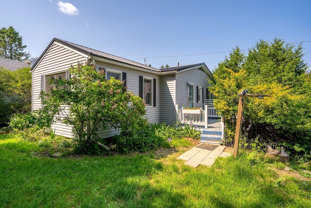 212 Lincoln St, Bangor, ME 04401 - view of front of house featuring a wooden deck