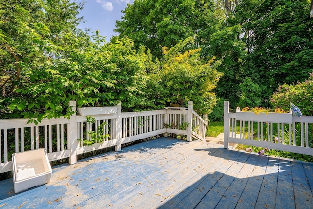 212 Lincoln St, Bangor, ME 04401 - view of wooden deck