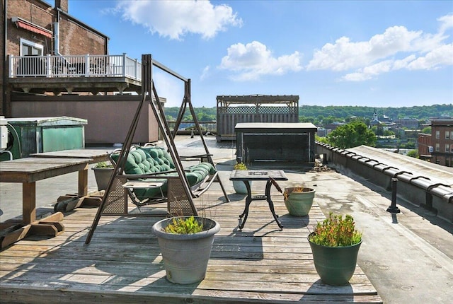 43 Lisbon St Unit 2B, Lewiston, ME 04240 - view of wooden deck