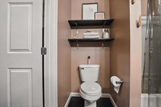 43 Lisbon St Unit 2B, Lewiston, ME 04240 - full bath with baseboards and a shower