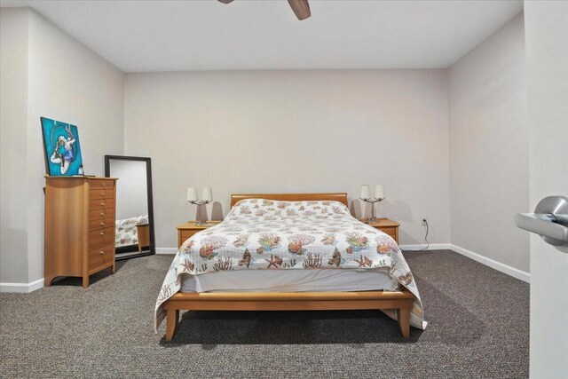 43 Lisbon St Unit 2B, Lewiston, ME 04240 - bedroom with carpet and a ceiling fan