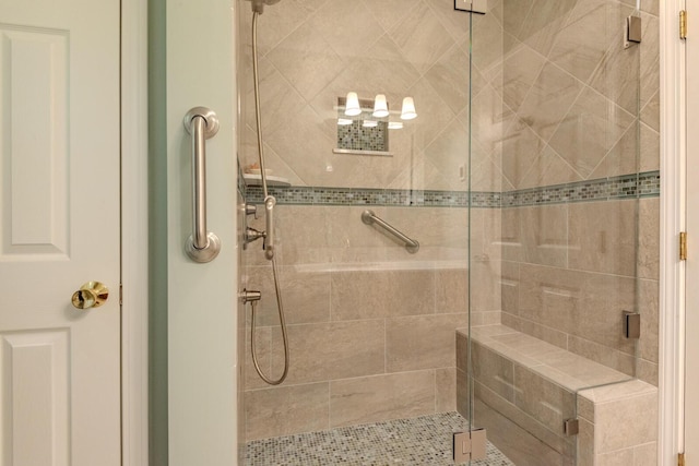 51 Tracy Cove Cir, Rome, ME 04963 - full bathroom with a stall shower