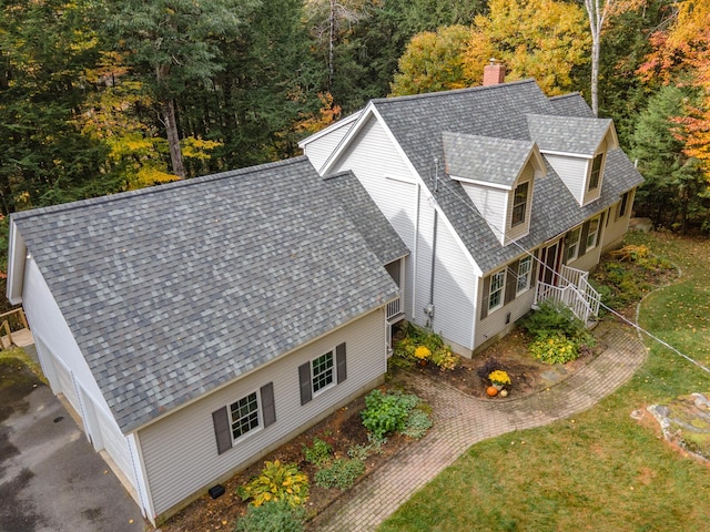 51 Tracy Cove Cir, Rome, ME 04963 - view from above of property
