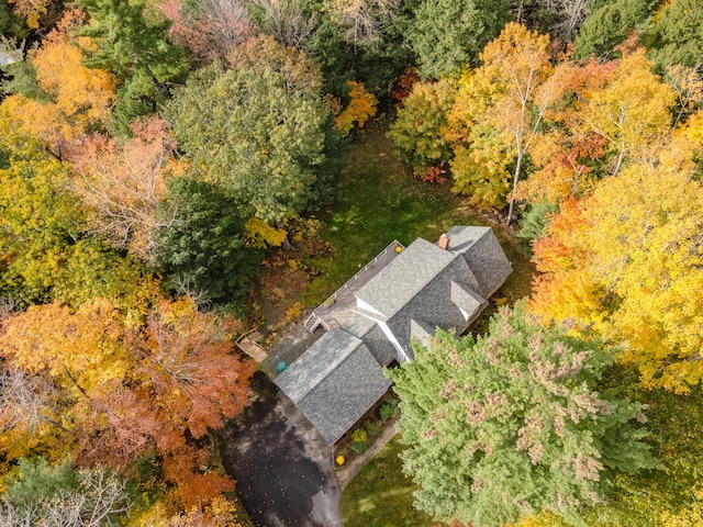 51 Tracy Cove Cir, Rome, ME 04963 - view from above of property