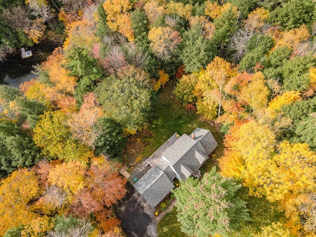 51 Tracy Cove Cir, Rome, ME 04963 - view from above of property