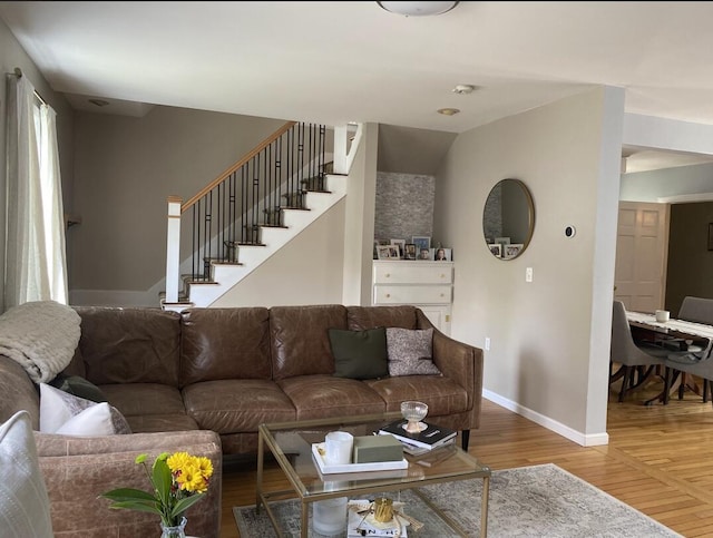 45 Tyler Ave, Bangor, ME 04401 - living area with wood finished floors and stairs