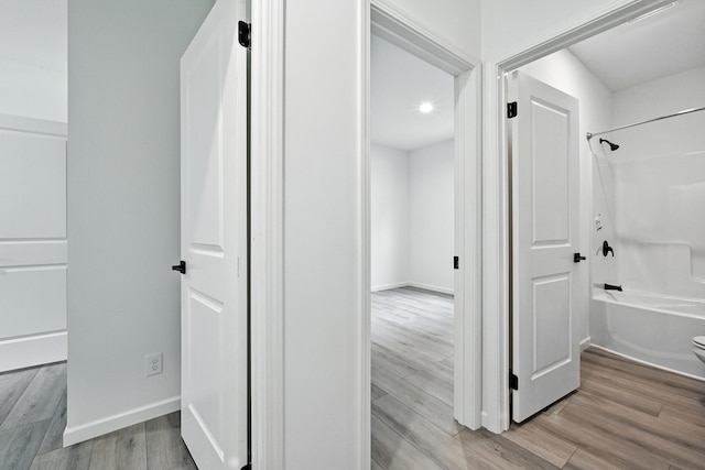 4 Willis Rd, Benton, ME 04901 - hallway featuring wood finished floors and recessed lighting