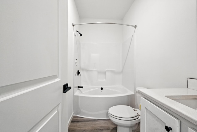 4 Willis Rd, Benton, ME 04901 - full bathroom with wood finished floors, vanity, and bathing tub / shower combination