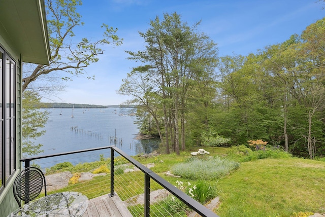 31 Knubble Rd, Georgetown, ME 04548 - balcony with a water view