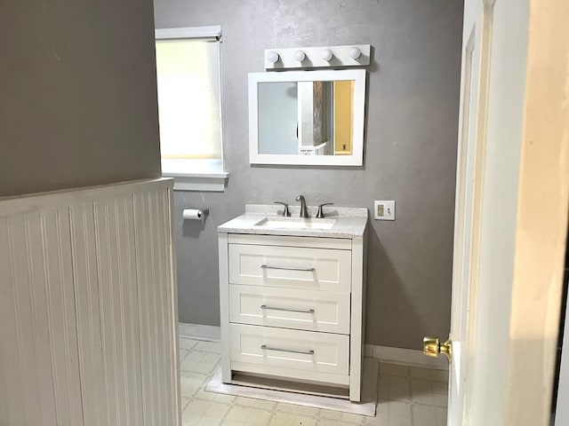 6 Autumn St, Lisbon, ME 04252 - bathroom featuring vanity and baseboards
