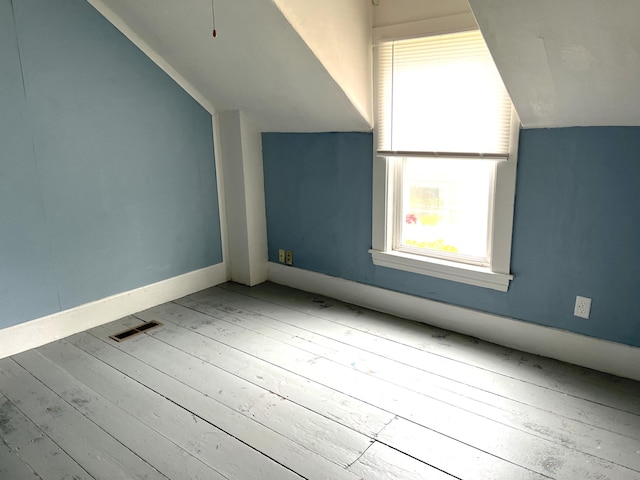 6 Autumn St, Lisbon, ME 04252 - additional living space featuring vaulted ceiling and hardwood / wood-style flooring