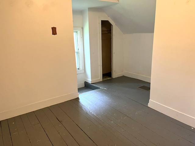6 Autumn St, Lisbon, ME 04252 - additional living space featuring hardwood / wood-style floors and vaulted ceiling