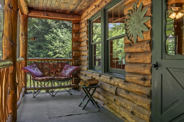 31 Convene Rd, Sebago, ME 04029 - view of sunroom / solarium