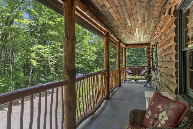 31 Convene Rd, Sebago, ME 04029 - view of porch