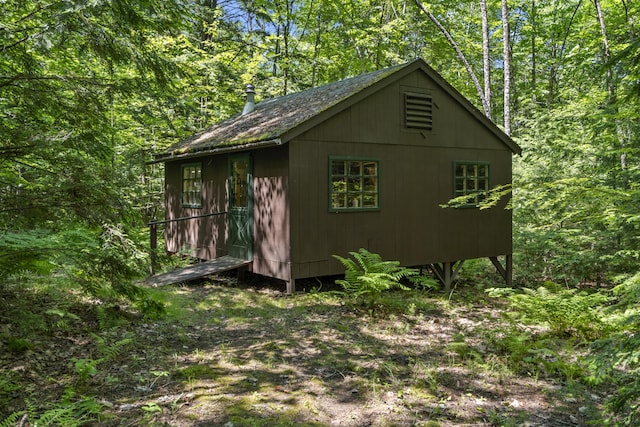 31 Convene Rd, Sebago, ME 04029 - view of outdoor structure with a wooded view