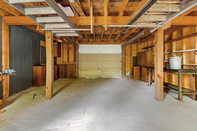 106 Bowdoinham Rd, Sabattus, ME 04280 - garage featuring gas water heater
