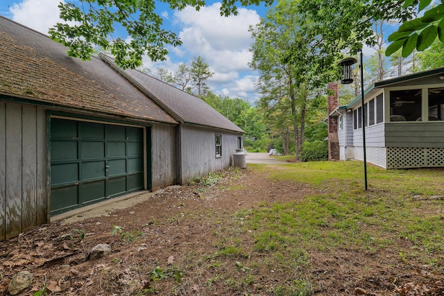 106 Bowdoinham Rd, Sabattus, ME 04280 - view of yard featuring a sunroom