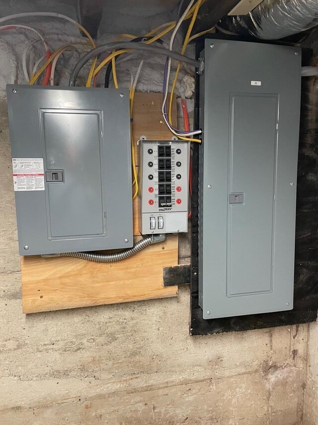 1165 Castine Rd, Penobscot, ME 04476 - utility room featuring electric panel