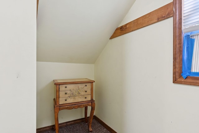115 34th St, Acton, ME 04001 - hall featuring vaulted ceiling and baseboards