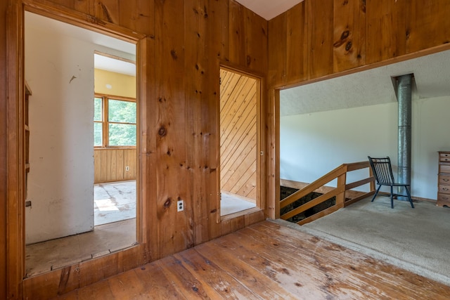115 Swain Farm Rd, Rumford, ME 04276 - hallway with wood walls
