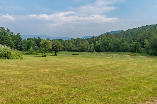 115 Swain Farm Rd, Rumford, ME 04276 - mountain view with a heavily wooded area