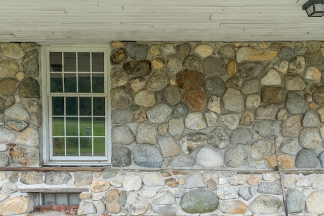 115 Swain Farm Rd, Rumford, ME 04276 - exterior view of stone siding