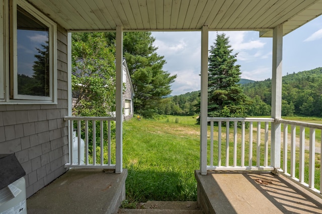 115 Swain Farm Rd, Rumford, ME 04276 - view of green lawn with a wooded view